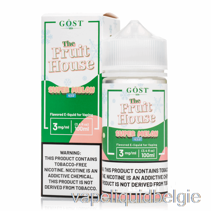 Vape België Ijskoude Supermeloen - The Fruit House - Gost Vapor - 100ml 3mg